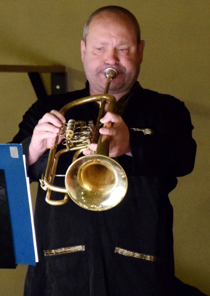 Dirk Amrein (Posaune) 05.11.2017, Stadtkirche L&ouml;rrach