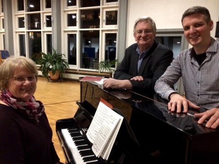 Birgit Tittel, Dieter Zeh (Vortrag zu Spohr: Die letzten Dinge), Andreas M&ouml;lder, Christuskirche, 12.11.2019